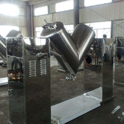 stainless steel high-efficient v type powder mixer with even mixing